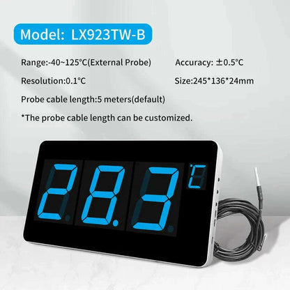 Digital Thermometer Pool and Home For Sauna Room  With Temperature Sensor 3m Wire Meter