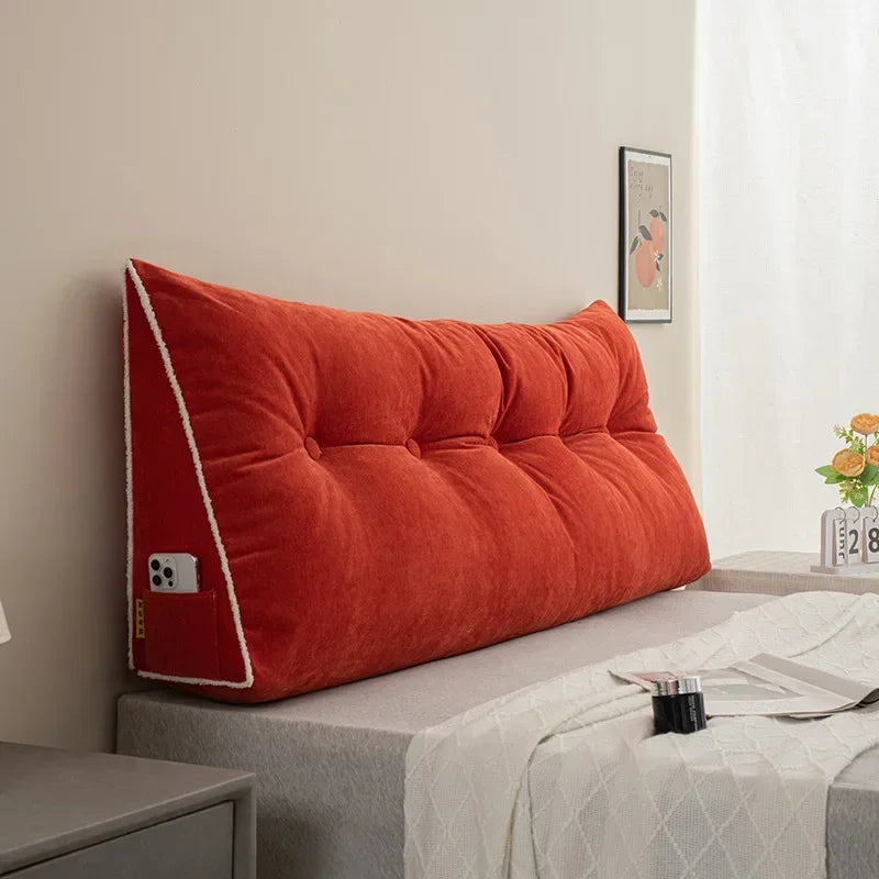Headboard Pillow Triangle Cushion Backrest Sofa Waist Cushion Wedge Sleeping Pillow for Decorative Pillows for Bed...