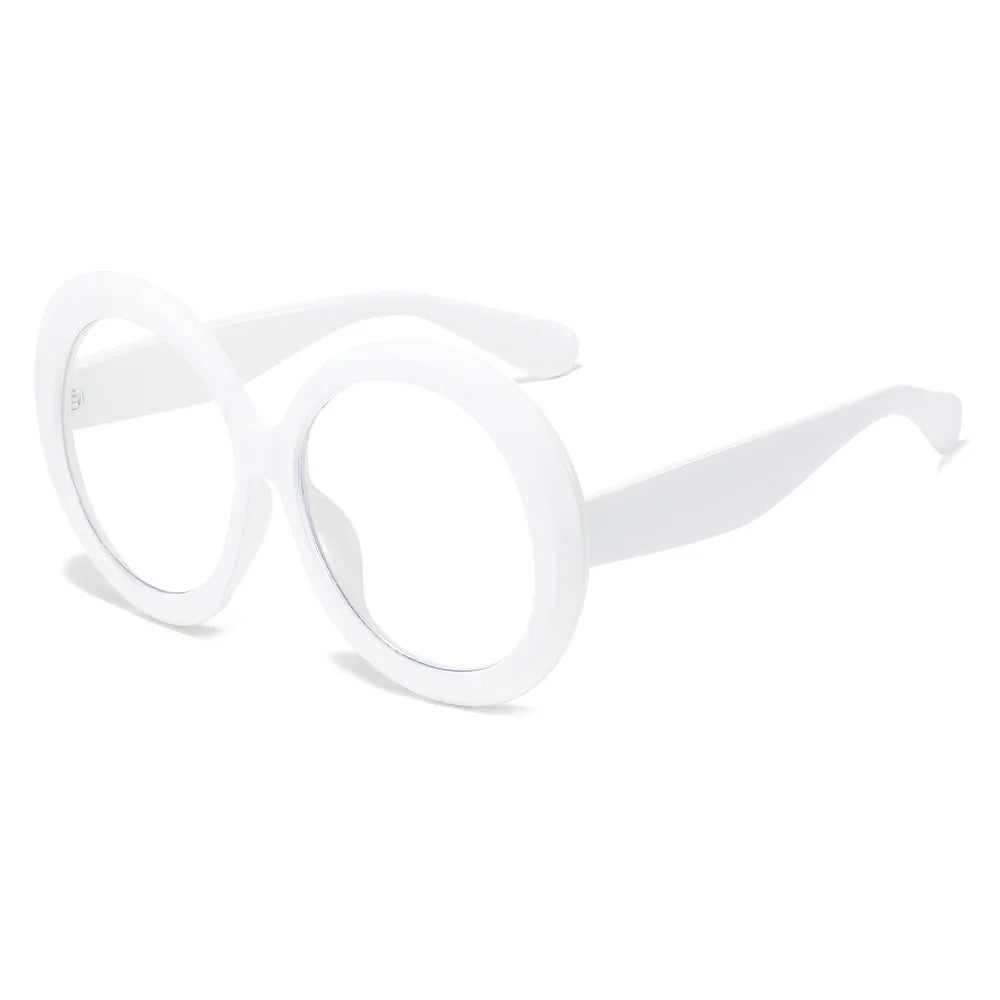 Oversized Round Eyeglasses Frames Women New Fashion Luxury Designer Ladies Glasses Candy Color Non-prescription...