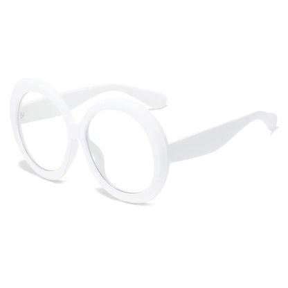 Oversized Round Eyeglasses Frames Women New Fashion Luxury Designer Ladies Glasses Candy Color Non-prescription...