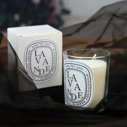 2025 Fragrance Scented Candle Romantic Gift Transparent Jar Aromatic Candles Light for Wedding Guest