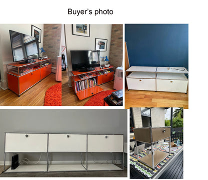 Module Modular DIY Furniture Storage Shelf Sideboard Customized Size Night Stand Cabinet Stainless Steel Home Use |...