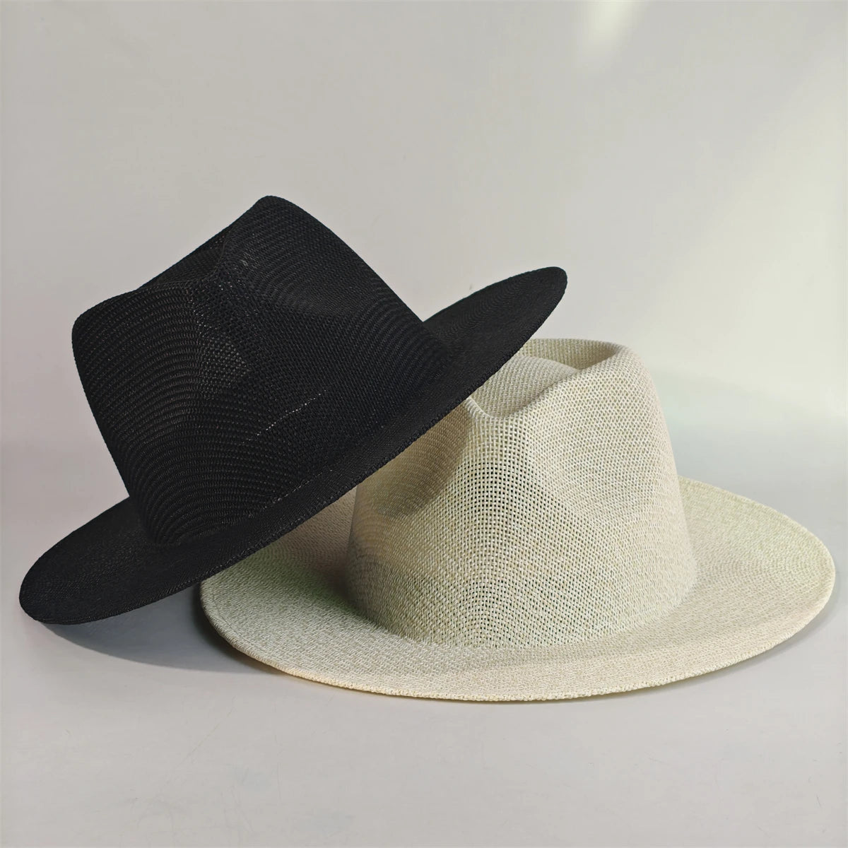 2026 New Hat Panama Straw Hat British Top Hat Men's and Women's Foldable Sun Shading Beach Hat Sun Protection hat