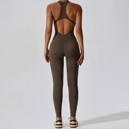 Gym Tracksuit Jumpsuit Sports Overalls for Women Sexy Workout Set Fitness Bodysuit Romper Sportswear Women One-Piece Yoga Suit - Kimlud