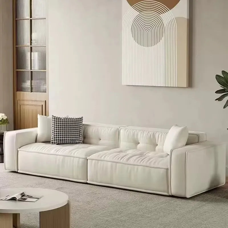 Home Style Sectional Fabric Sofa Living Room Furniture Sofas Set Anti-cat Scratch Fabric Solid Wood Frame - Kimlud