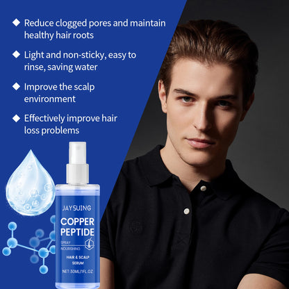 Copper Peptide Shampoo Hair Growth Serum Scalp Nourishing Spray Anti Hair Loss Essence Oil Strengthen Roots Dense Hair...