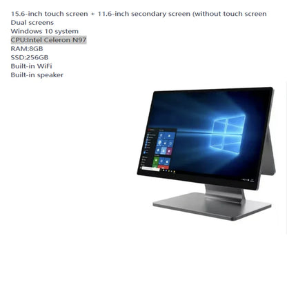 NEW 1366 * 768 Resolution 15.6 Inch Touch Screen Desktop Pos Terminal Cash Register Pos System All in One Windows 10 |...