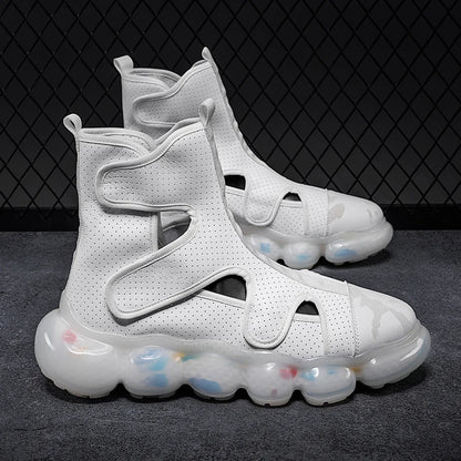 2026 Spring New Men's Casual Shoes Fashion Solid Color Shoes Outdoor Outsoles Breathable Light Comfortable High Top Man Sneakers