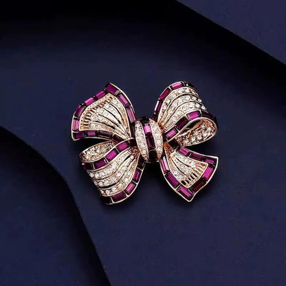 1pc Chic Bowknot Brooch for Men Women Fashion Luxury Rhinestone Bow Brooches Pins Jewelry Accessories Party Gifts 2025 |...
