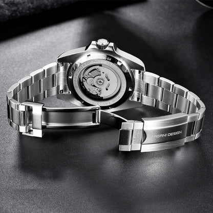 PAGANI DESIGN New NH34 Fully Automatic Mechanical Watch Men's Luxury Sapphire Glass 40MM Ceramic bezel GMT Watch 100M Waterproof