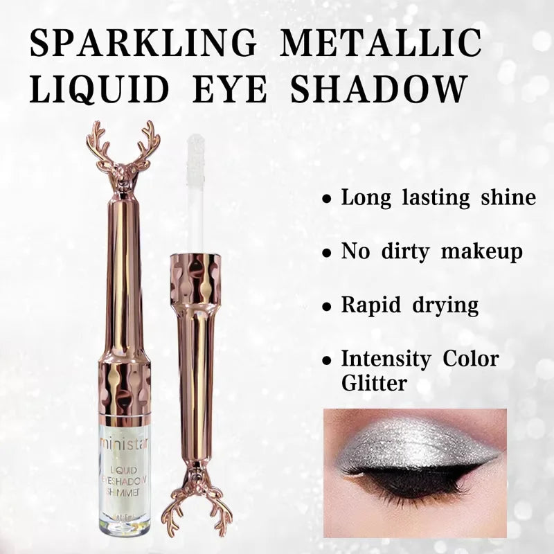 Liquid Eyeshadow High Pigment Waterproof Lasting Not Easy To Fade Pearl Glitter Portable Delicate Women's Eye Makeup - Kimlud