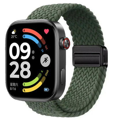 Magnetic Braided Nylon Loop Band for Xiaomi Redmi Watch 6 5 4 Strap Adjustable Sport Replacement Correa Bracelet Mi Band...
