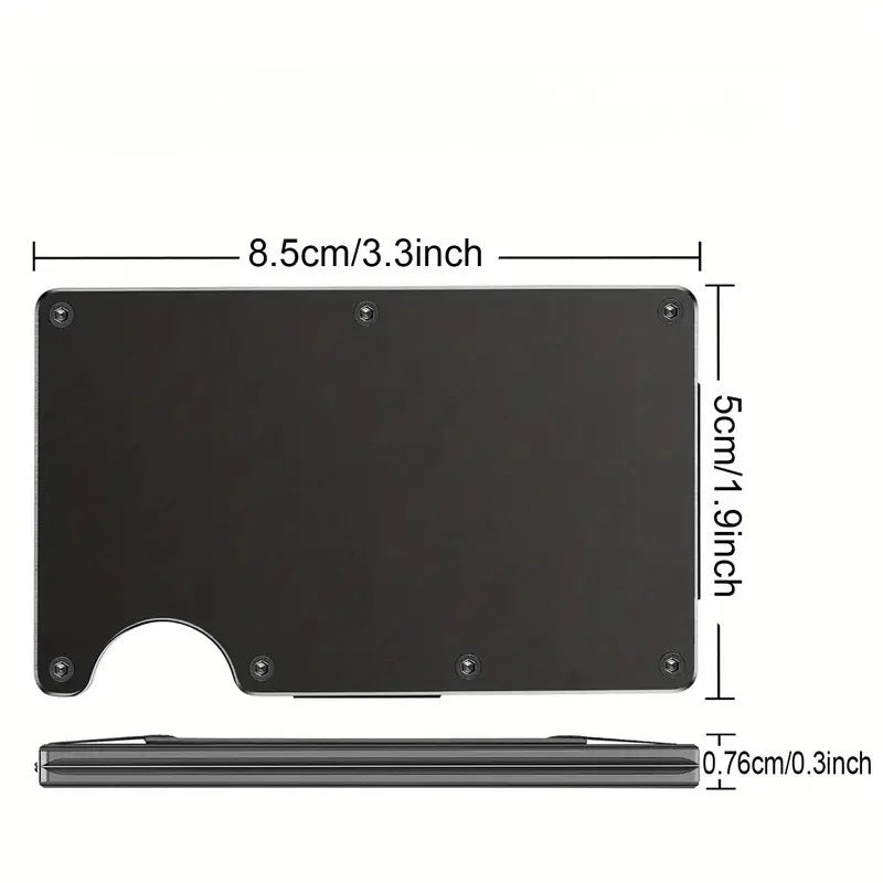 New Slim Pop-Up RFID Protection Card Holder Men Women Aluminum Wallet Elasticity Back Pouch ID Credit Case Unisex Travel Purse