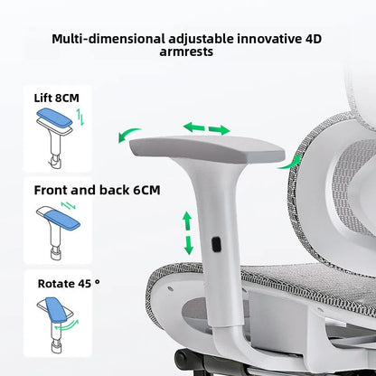 Ergonomic Office Chair with Adjustable Lumbar Support Breathable Reclining Desk Chair for Home Long Sitting Sturdy &...