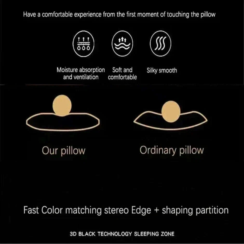 Massage Neck Pillow Soft Adjustable Ergonomic Knitted Orthopedic Contour Support Pillow