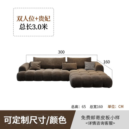 Designer Brown Living Room Sofas Cheap Minimalist Soft Nordic Living Room Sofas Bubble Modern Woonkamerbanken Furniture...