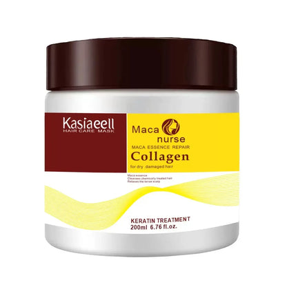 Collagen Hair Treatment Deep Repair Conditioning Argan Oil Hair Mask Essence for Dry Damaged Hair 200ml/500ml | Kimlud...