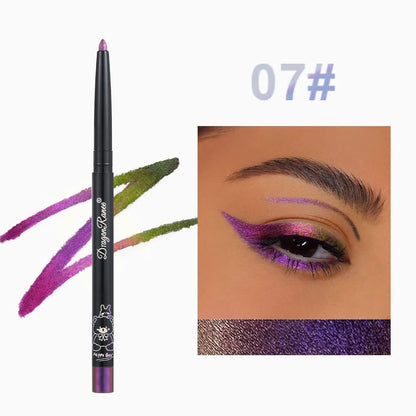 Pearlescent Aurora Eyeliner Pencil Waterproof Blue Purple Diamond Glitter Eye Shadow Metallic Chrome Lying Silkworm Eyes Makeup