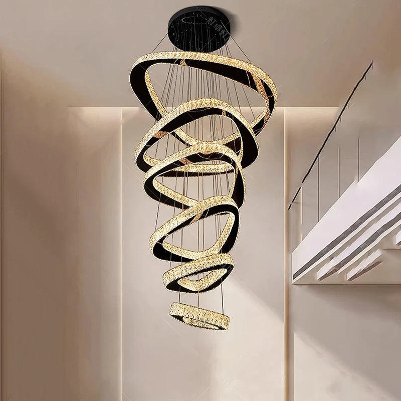 Modern decor led lights rings pendant light lamps for living room led Chandeliers for dining room hanging light indoor lighting - Kimlud
