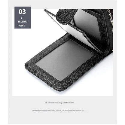 Multiple Slots for ID And Bank Cards High Capacity Men's Driver License Card Holder Anti-Magnetic Credit Card Wallet |...