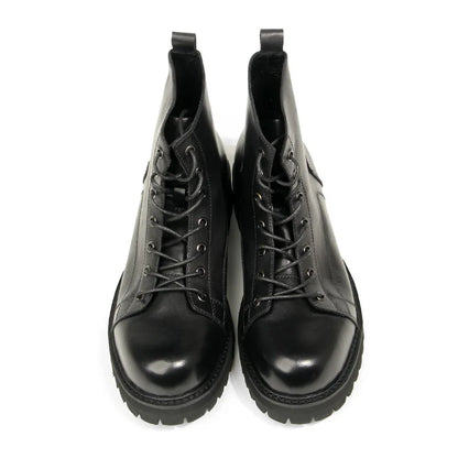 Durable Goodyear-Welted Motorcycle Rugged Heritage Boots Vintage Oil Genuine Leather  Punk For Men Cowhide High-Cut Shoes