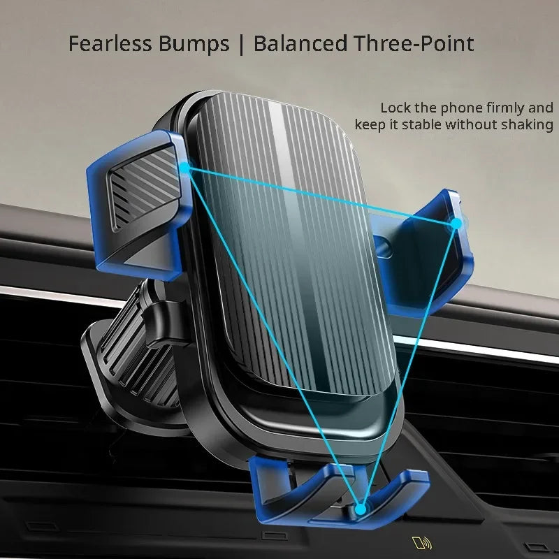 Flexible Cell Phone Holder Car, Phone Mount for Car Air Vent, Universal Auto Lock Car Phone Holder for iPhone Most...
