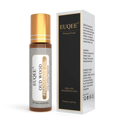 EUQEE 10ml Premium Men's Fragrance Oil For Car Diffuser Aromatherapy Vanilla Musk Leather Amber Romance Aroma Essential...
