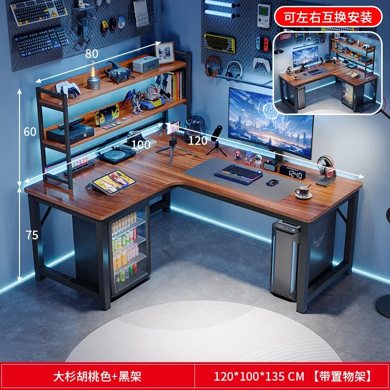 Study Storage Computer Desks Gaming Reading Pc Ergonomic Table Keyboard Notebook Accessories Mesas De Computador Home Furniture - Kimlud