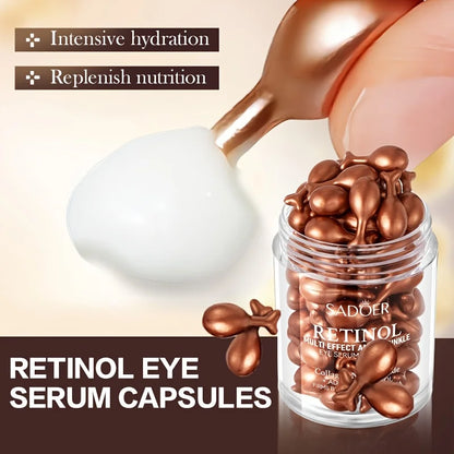 Retinol Multi-Effect Firming Capsule Serum, Tender Skin Hydrating Eye Cream Nourishing And Hydrating Eye Essence