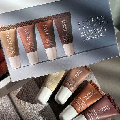 Summer Fridays Lip Balm Moisturizing Mirror Lip Gloss Lip Vanilla Pink Sugar Coffee Cake Smell Lipstick Transparent Oil Makeup