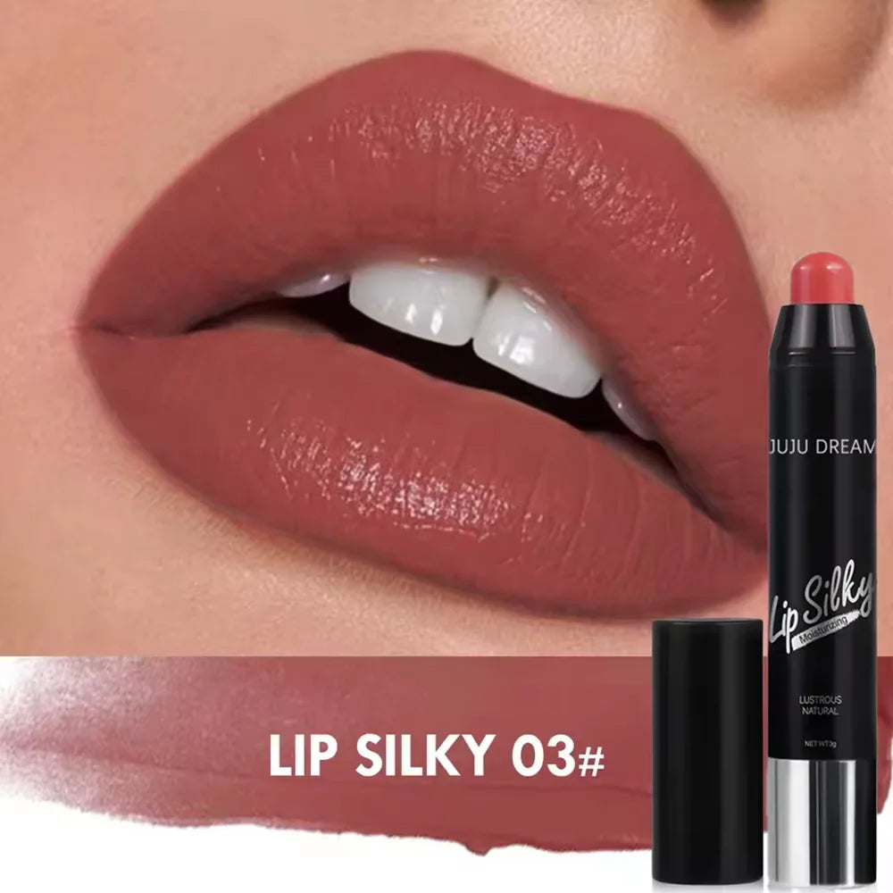 Matte Lipstick Pencil Waterproof Long Lasting Non-Stick Cup Lip Stain Tint Cosmetic Nude Lipstick Pen Makeup Maquillage