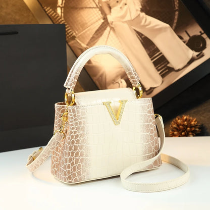 2025 New Crocodile Pattern Leather Women Handbags Luxury Fashion Small Shoulder Messenger Bag Portable Crossbody Shell...
