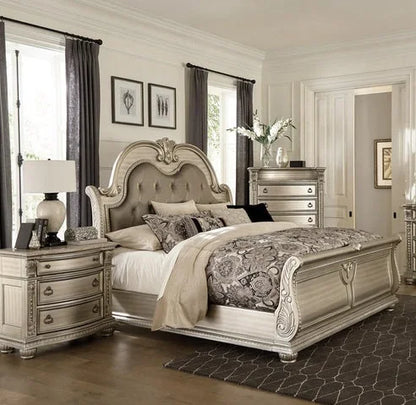 Luxury Classic Custom Size Bedroom Hotel Furniture Dubai Queen King Size Beds Set Qatar - Kimlud