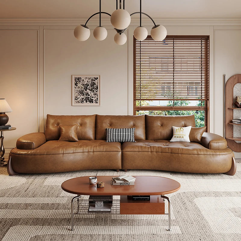 European U Shape Living Room Sofas Glamour Filler L Shape Modern Puffs Sofas Lounge Leather Couch Wohnzimmer Furniture...