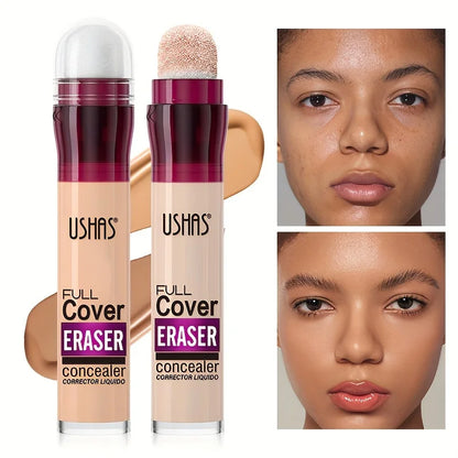 New Sponge Head Concealer for Dark Circles Freckles Acne Pigmentation and Blemishes Long Lasting Moisturizing Liquid Foundation - Kimlud