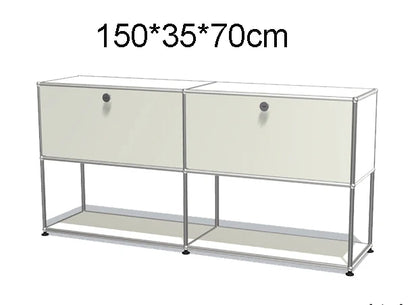 Module Modular DIY Furniture Storage Shelf Sideboard Customized Size Night Stand Cabinet Stainless Steel Home Use |...