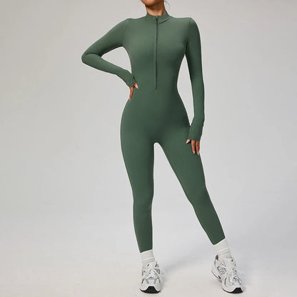 Nylon One Piece Jumpsuit Women Quick Dry Clothing Sportswear Woman Gym Yoga Sport Sets Workout Sets Women Tracksuit 10 Colors - Kimlud