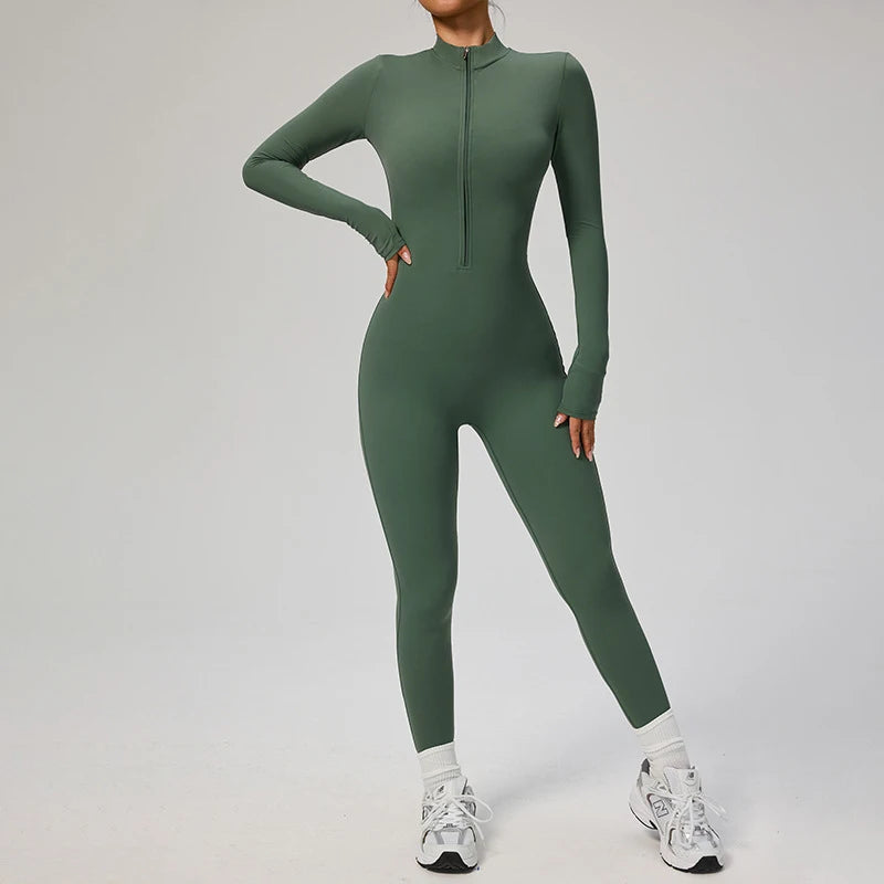 Nylon One Piece Jumpsuit Women Quick Dry Clothing Sportswear Woman Gym Yoga Sport Sets Workout Sets Women Tracksuit 10 Colors - Kimlud