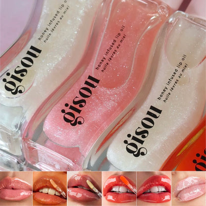 Gisou Moisturizing Lip Balm Original Lip Oil Gloss Care Of Lips Benetitnt For Lips Plumping Exfoliating Pink Plumping...