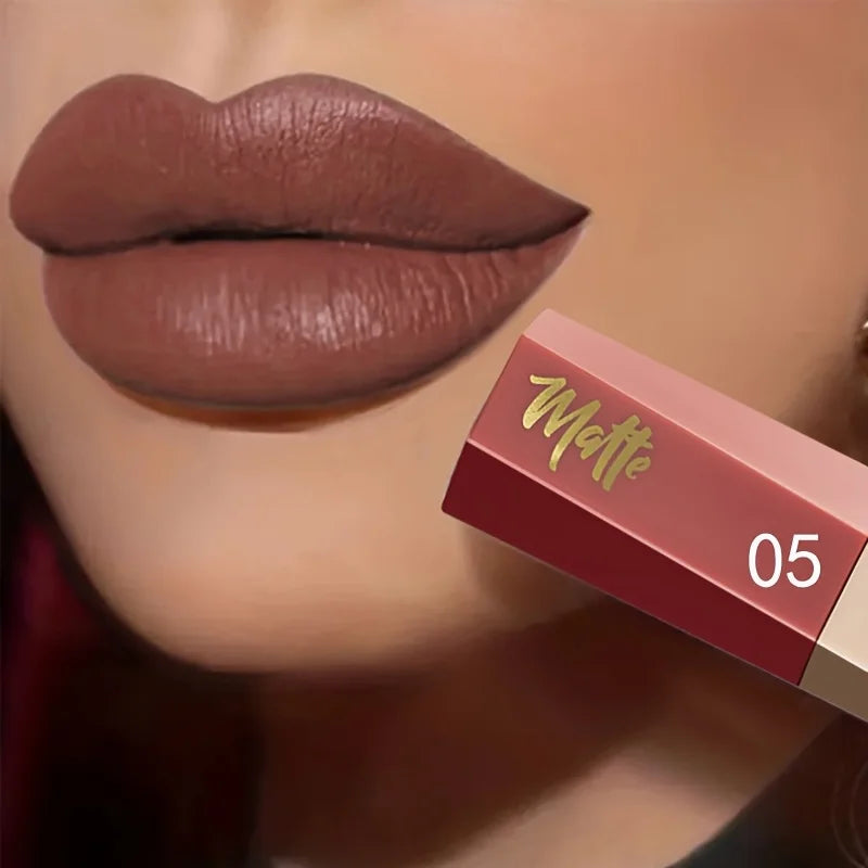 Velvet Matte Liquid Lipstick, Lightweight Thin-as-Fog Texture, Long Lasting Waterproof Lip Makeup Gift for Women