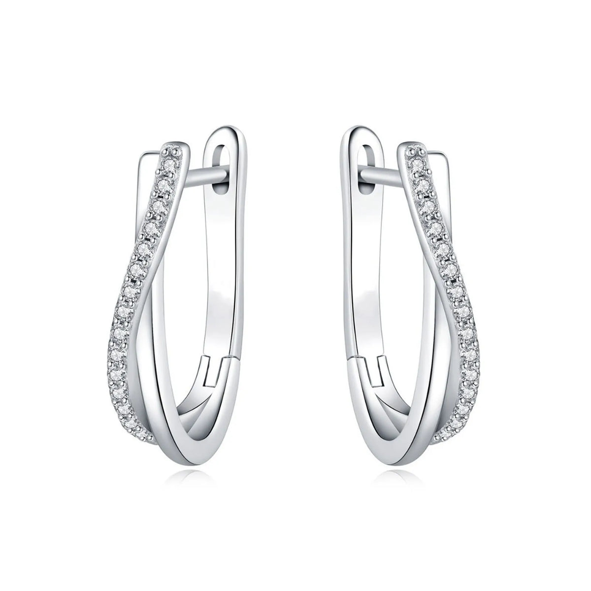 925 Silver Star Twisted Line Earrings Jewelry Versatile Hoop Earrings For Women Jewelry Fine Birthday Party Gifts |...