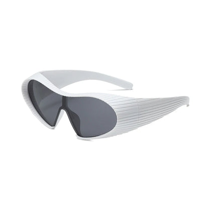 New Alien Uv Resistant Sunglasses, Punk Goggles, Futuristic Y2k Large Frame Integrated Sunglasses 7751 | Kimlud Outdoor...
