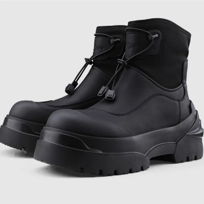 High Quality Couples Platform Ankle Boots Outdoor Non-slip Wear-resistant Safety Shoes for Men Comfort Thick Soled Mens Sneakers