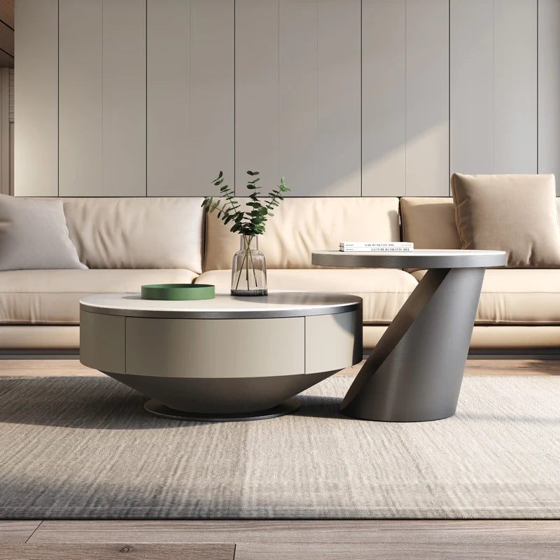 Round Nordic Coffee Table Aesthetic Cheap Standing Unique Living Room Coffee Table Simple Clear Meubles Entrance Hall...