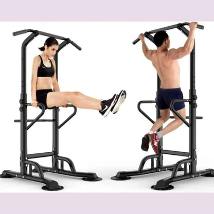 Power Tower Pull Up&Dip Station Height Adjustable Strength Training Workout Equipment for Home Gym