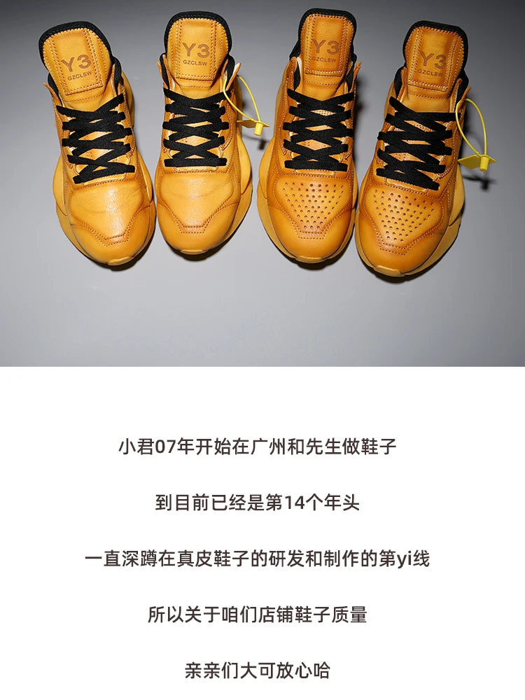 Handcrafted Casual Shoes For Men In Calf Leather Round-toe Men's Sneakers Women's Sneakers Sports Shoes For Women Size 35-46 - Kimlud