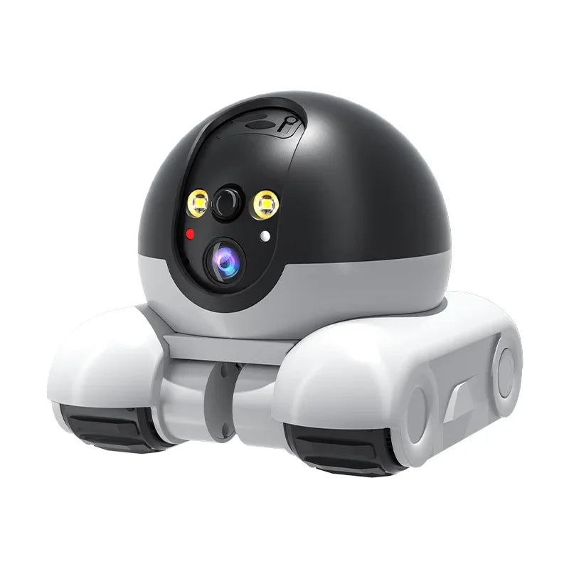 Dual lens, dual screen household 360 degree high-definition  robot monitoring vehicle intelligent camera