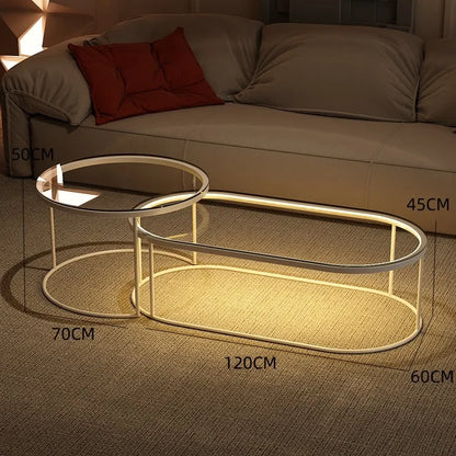 Luxury Clear Coffee Table Nordic Minimalist Bedroom Entryway Coffee Table Centre Living Room Meubles De Salon Room...