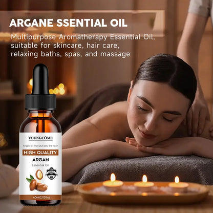 Argan Oil Soft Moisturize Body Skin Adds Shine Enhances natural luster for healthy-looking hair Repairs Damage...