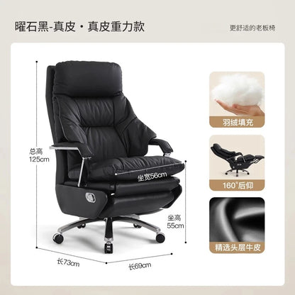 Aesthetics Massage Chair Swivel Lift Comfortable Office Nordic Design Rotating Chair Footrest Ergonomic Bureau Meuble...
